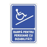 Indicator informare Rampă pentru persoane cu dizabilități