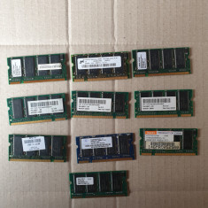 lot 10 placute ram DDR de 256 - pentru laptop -