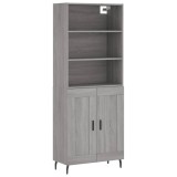 Cumpara ieftin Dulap inalt, gri sonoma, 69,5x34x180 cm, lemn compozit
