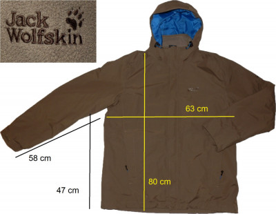 Geaca 2 in 1 JACK WOLFSKIN Texapore + polar detasabil (XL) cod-218171 foto