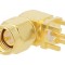 Mufă SMA 90&deg; THT 50&Omega; Aurită PTFE