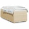 vidaXL Pat box spring cu saltea, crem, 80x200 cm, textil 3285530
