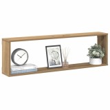 Cumpara ieftin Rafturi de perete cub 2 buc. stejar artizanal 100x15x30 cm lemn