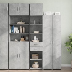 vidaXL Dulap depozitare slim gri beton 45x42,5x225 cm lemn prelucrat 3281297