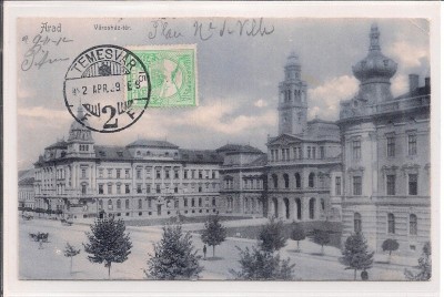 Carte postala circulata in anul 1929 Arad foto