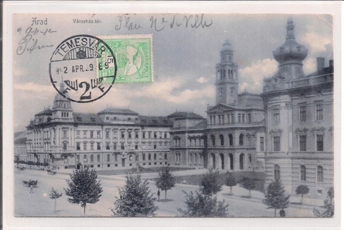 Carte postala circulata in anul 1929 Arad