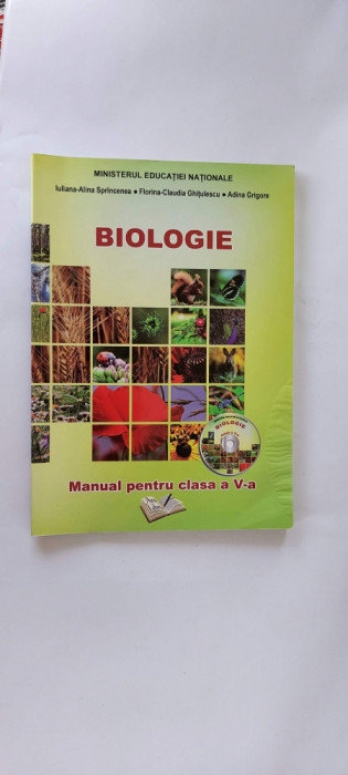 BIOLOGIE CLASA A V A SPRINCENEA GHITULESCU GRIGORE
