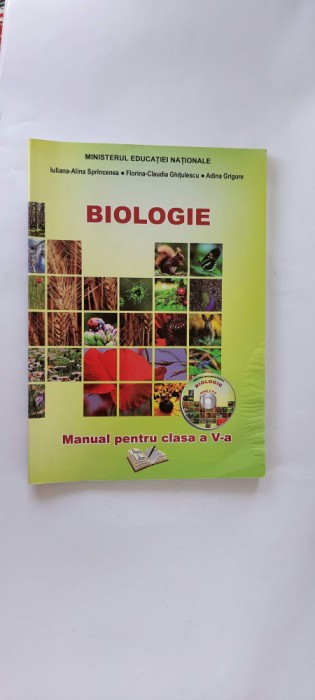 BIOLOGIE CLASA A V A SPRINCENEA GHITULESCU GRIGORE