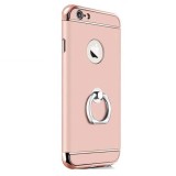 Husa iPhone 6 Plus/6S Plus GloMax 3in1 PerfectFit Rose Gold - Protectie Soc, Praf, Zgarieturi, Carcasa Policarbonat