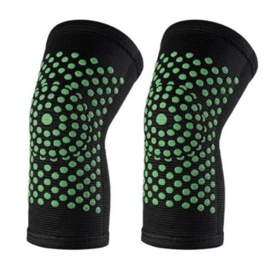 Set genunchiere cu turmalina, elastice, usoare de purtat, auto incalzire genunchi, unisex, lungime medie, marime universala, 2 bucati foto