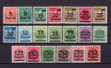 Cumpara ieftin ✅ (S43) Germania Reich 1923 &quot; Supratipar inflatie pe uzuale &quot; serie 20 valori Michel 277/266 , MH , mici sarniere
