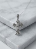 Cumpara ieftin Pandantiv din Argint 925 , zCruce Baroque, cu Marcasite