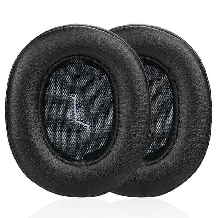 Set 2 bureti pentru casti JBL E55BT Over-Ear Wireless, Spuma cu memorie, Piele ecologica, Negru
