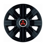 Set 4 Capace Roti, potrivite jantelor de R14, pentru Mitsubishi, model Cosmos Negru