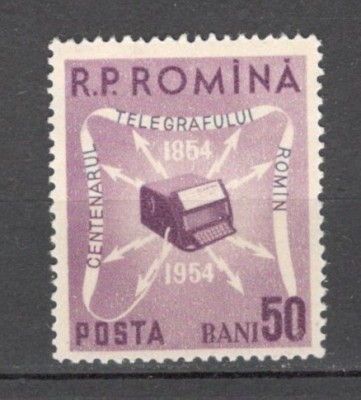 Romania.1954 100 ani telegraful XR.301 foto