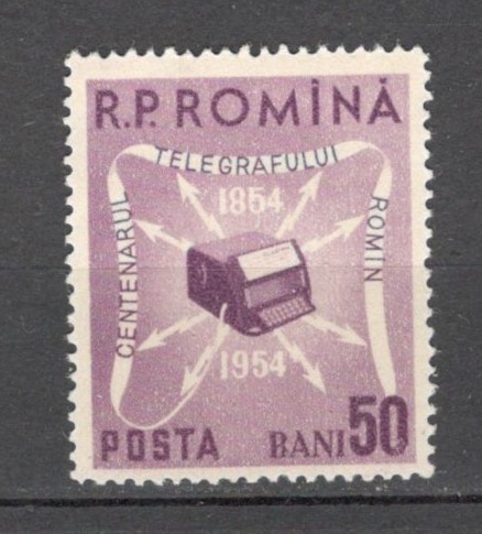 Romania.1954 100 ani telegraful XR.301