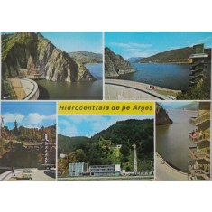 Hidrocentrala de pe Arges. Carte postala necirculata