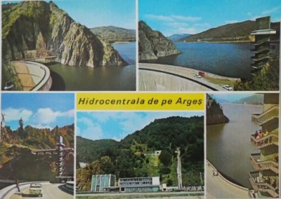 Hidrocentrala de pe Arges. Carte postala necirculata foto
