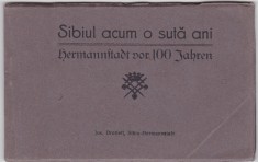 SIBIU Hermannstadt carnet 8 carti postale Sibiul acum 100 ani Jos. Drotleff 1935