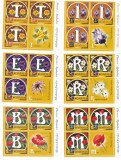 ALFABETUL FLORILOR ,3 serii + vinieta in bloc,2015,Lp.2058, MNH ** ROMANIA., Istorie, Nestampilat