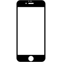 Folie Protectie Ecran OEM pentru Apple iPhone 7 Plus / Apple iPhone 8 Plus, 10D, 9H, Sticla securizata, Full Face, Full Glue, Neagra