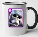 Cana maner negru personalizata Clash Royale - Giant Skeleton, INOVATIX&reg;. 330ml, Oem