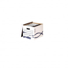 Container Arhivare Fellowes pentru Documente A4, Capac, 280x356x554 mm, 100% Reciclabil, Alb, Container pentru Documente, Container pentru Dosare, Con