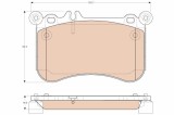 TRW GDB1972 set placute frana,frana disc