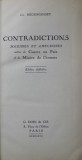 CONTRADICTIONS - MAXIMES ET ANECDOTES par CH. REGISMANSET , 1937