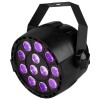 Proiector LED UV Light PAR cu 12 LED-uri x 1 W si DMX pentru petreceri
