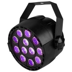 Proiector LED UV Light PAR cu 12 LED-uri x 1 W si DMX pentru petreceri