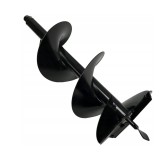 Burghiu pamant calitate premium 25 cm x 80 cm, pentru motoburghiu, varf rasucit, Verke