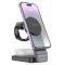 Statie de incarcare telefoane pentru iphone, apple watch, airpods hoco motorcycle, black