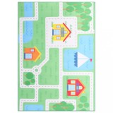 Cumpara ieftin Covor cu imprimeu, multicolor, 140 x 200 cm, material textil