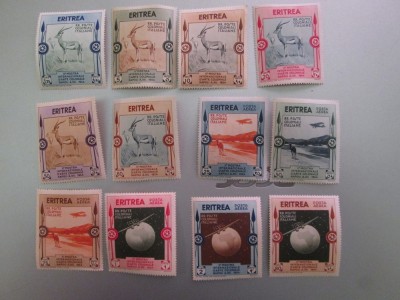 ERITREA ITALIANA 1934 SERIE NESTAMPILATA MNH/MH=260 foto