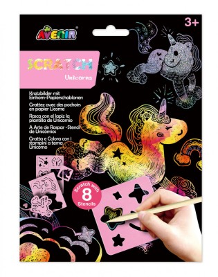 Set de razuit cu sabloane - Unicorni foto
