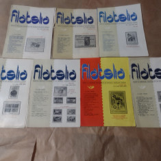 FILATELIA - REVISTA FILATELISTILOR DIN R.S.R., Anul 1984, Nr.1,2,5,6,8,12.