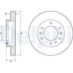 DELPHI BG9140C Disc frana