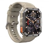 Cumpara ieftin Smartwatch Blackview W70 Pro, Kaki, Ecran tactil TFT de 2.01 , Asistenta vocala, Busola, Blitz LED, Monitor de ritm cardiac, Oxigen din sange, 900mAh