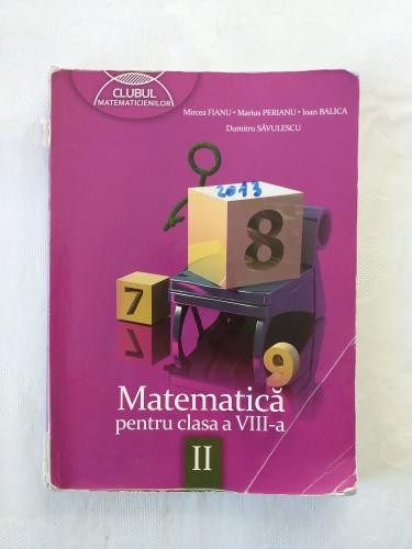 Clubul matematicienilor - Matematica pentru clasa a VIII-a - Partea 2