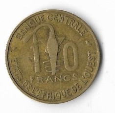 Moneda 10 francs 1959 - Statele Africii de Vest