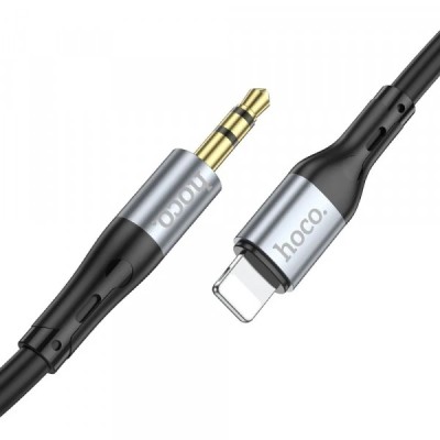 Cablu Audio Lightning - 3.5mm HOCO UPA22, 1m, Negru foto
