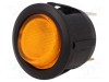 Rocker switch SCI SPST 2 ON-OFF 20A/14VDC galbenă cu LED R13-112-DC