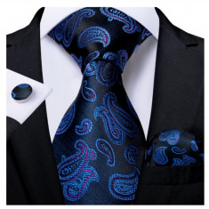 Set cravata + batista + butoni - matase - model 233