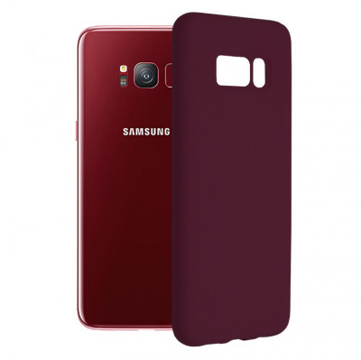 Husa pentru Samsung Galaxy S8, Techsuit Soft Edge Silicone, Plum Violet foto