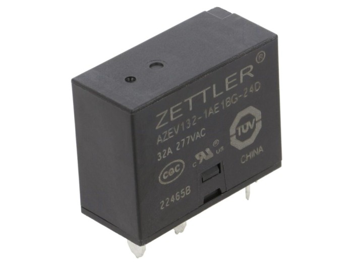Releu electromagnetic de putere 24V DC 40A
