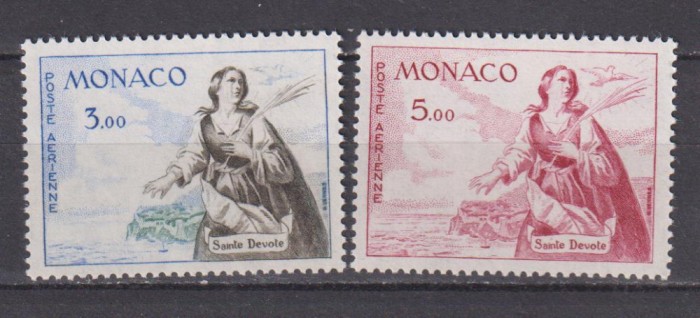 MONACO 1961 POSTA AERIANA MI.671-672 MNH