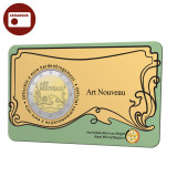 Belgia 2 euro 2023 Art nouveau in doua versiuni de coincard, Europa