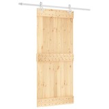 Cumpara ieftin Usa glisanta cu set feronerie, 90x210 cm, lemn masiv de pin