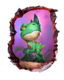 Cumpara ieftin Sticker decorativ cu Dinozauri, 85 cm, 4206ST-1
